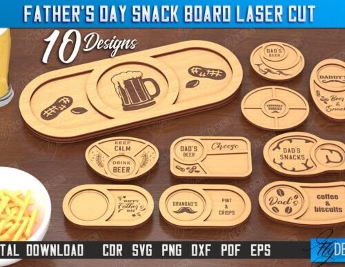 Paquete De Tablas De Refrigerios Para El Dia Del Padre Creativo Digital